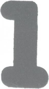 Bügelapplikation Reflex Zahl 1 19x35mm